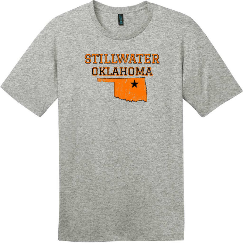 Stillwater Oklahoma T-Shirt Heathered Steel - US Custom Tees