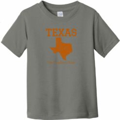 Texas The Longhorn State Toddler T-Shirt Charcoal - US Custom Tees