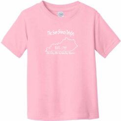The Sun Shines Bright On My Old Kentucky Home Toddler T-Shirt Light Pink - US Custom Tees