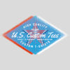 U.S. Custom Tees Retro Design Logo Design - US Custom Tees