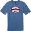 USA Rugby Ball T-Shirt Maritime Blue - US Custom Tees