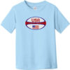 USA Rugby Ball Toddler T-Shirt Light Blue - US Custom Tees
