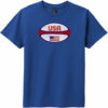 USA Rugby Ball Youth T-Shirt Deep Royal - US Custom Tees
