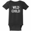 Wild Child Baby One Piece Black - US Custom Tees