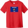 Wisconsin Flag Vintage Toddler T-Shirt Red - US Custom Tees