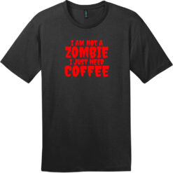 Zombie Coffee T-Shirt Jet Black - US Custom Tees