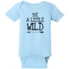 Be A Little Wild Baby One Piece Light Blue - US Custom Tees