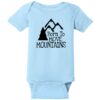 Born To Move Mountains Baby One Piece Light Blue - US Custom Tees