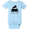 Choo Choo Train Baby One Piece Light Blue - US Custom Tees