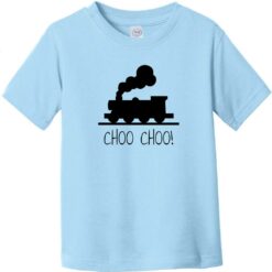 Choo Choo Train Toddler T-Shirt Light Blue - US Custom Tees