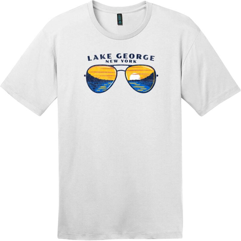 Lake George New York T-Shirt Bright White - US Custom Tees