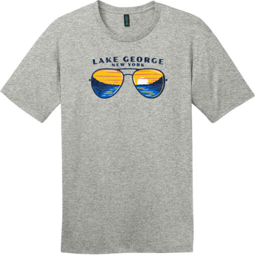 Lake George New York T-Shirt Heathered Steel - US Custom Tees