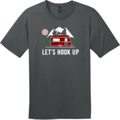Let's Hook Up Camper T-Shirt Charcoal - US Custom Tees