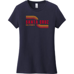 Santa Cruz California Vintage Women's T-Shirt New Navy - US Custom Tees
