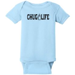 Chug Life Baby One Piece Light Blue - US Custom Tees