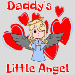 Daddy's Little Angel Design - US Custom Tees