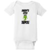 Daddy's Little Tadpole Baby One Piece White - US Custom Tees