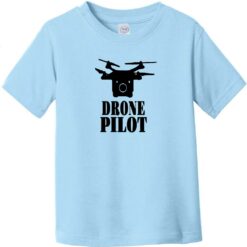 Drone Pilot Toddler T-Shirt Light Blue - US Custom Tees
