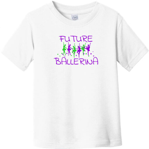 Future Ballerina Toddler T-Shirt White - US Custom Tees