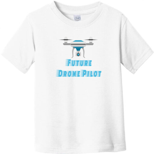 Future Drone Pilot Toddler T-Shirt White - US Custom Tees
