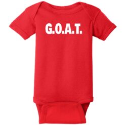 G.O.A.T. Baby One Piece Red - US Custom Tees