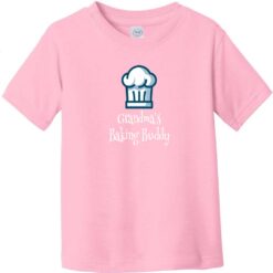 Grandmas Baking Buddy Toddler T-Shirt Light Pink - US Custom Tees