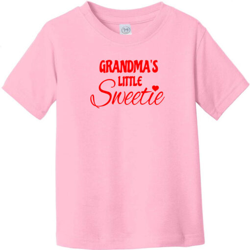 Grandma's Little Sweetie Toddler T-Shirt Light Pink - US Custom Tees