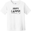 Happy Camper Tent Toddler T-Shirt White - US Custom Tees