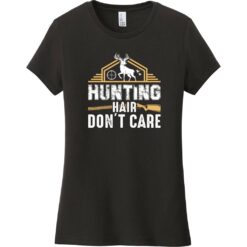 Hunting Hair Don't Care Women's T-Shirt Black - US Custom Tees