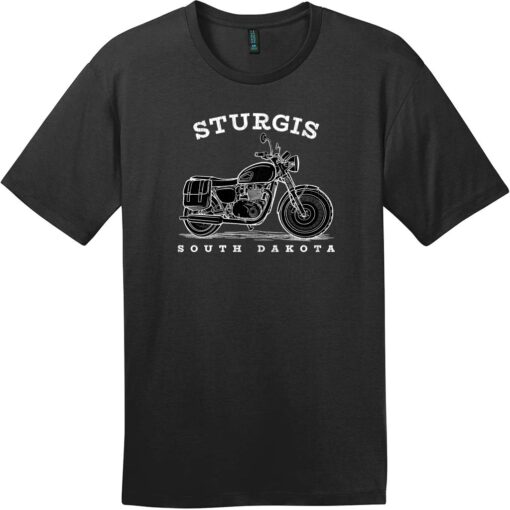 Sturgis South Dakota Motorcycle T-Shirt Jet Black - US Custom Tees