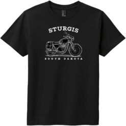Sturgis South Dakota Motorcycle Youth T-Shirt Black - US Custom Tees