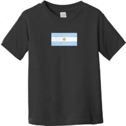 Argentina Flag Vintage Toddler T-Shirt Black - US Custom Tees