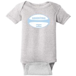 Argentina Rugby Ball Baby One Piece Heather - US Custom Tees