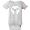 Argentina Soccer Ball Baby One Piece Heather - US Custom Tees