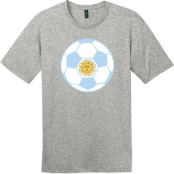 Argentina Soccer Ball T-Shirt Heathered Steel - US Custom Tees