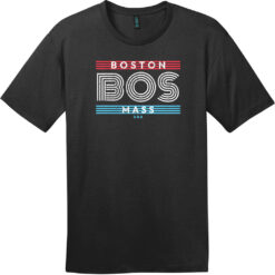 Boston Mass USA T-Shirt Jet Black - US Custom Tees