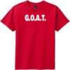 G.O.A.T. Youth T-Shirt Classic Red - US Custom Tees
