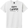 Happy Camper Tent Youth T-Shirt White - US Custom Tees