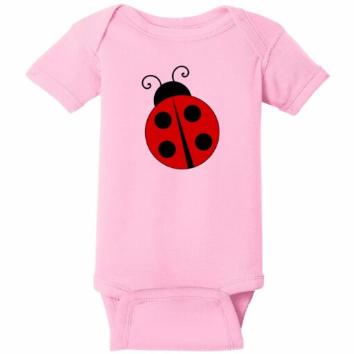 Ladybug Baby One Piece Pink - US Custom Tees