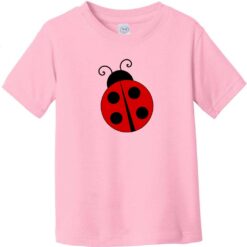 Ladybug Toddler T-Shirt Light Pink - US Custom Tees