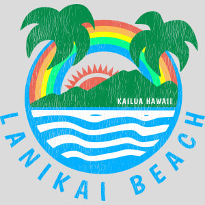 Lanikai Beach Kailua Hawaii Design - US Custom Tees