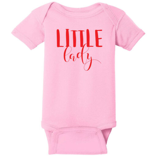 Little Lady Baby One Piece Pink - US Custom Tees