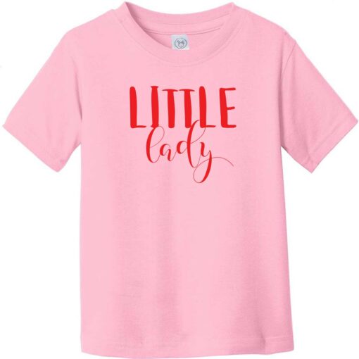 Little Lady Toddler T-Shirt Light Pink - US Custom Tees