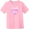 Made With Love Toddler T-Shirt Light Pink - US Custom Tees