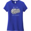 Malibu California Surf Women's T-Shirt Deep Royal - US Custom Tees