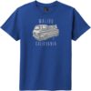 Malibu California Surf Youth T-Shirt Deep Royal - US Custom Tees