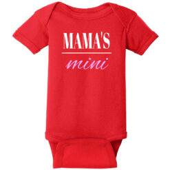 Mama's Mini Baby One Piece Red - US Custom Tees