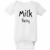 Milk Belly Baby One Piece White - US Custom Tees