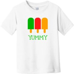 Popsicles Yummy Toddler T-Shirt White - US Custom Tees