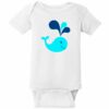Whale Baby One Piece White - US Custom Tees